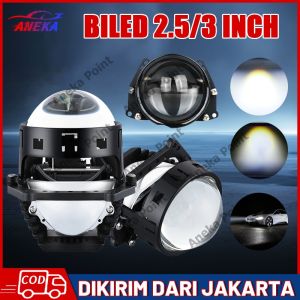 BILED WST 2.5 3 INCH Fiber Karbon DC 12V HighBeam 55W LowBeam 50W PROJECTOR LED BLUE LENS PROJIE