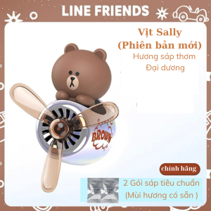 [LINE FRIENDS] Trang Trí Cửa Gió Sáp Thơm Xe Hơi Cao Cấp - Nước Hoa Cửa Gió Xe Ô Tô Chính Hãng