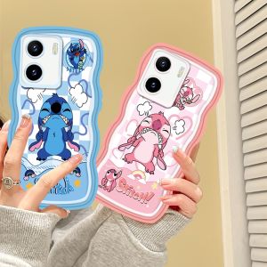 (Lokal Ready) Xinyu Casing hp Vivo Y17S Y36 Y27 Y16 Y15s Y15A Y12S Y12A Y02 Y01 Y02S Y22 Y35 Y21A Y21S Y33S Y12 Y12i V25e V27e Y15 Y17 Y11 Y20S Y91C Y19 Y30 Y50 Y53s S1 ProPenutup Casing Ponsel TPU Tepi Gelombang Angry Stitch Soft Silicone KesingCase