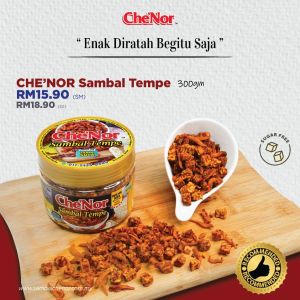【Free Spoon】Sambal Garing Ikan Bilis Che Nor super spicy Udang chenor cheap tempe kering goreng nyet khairulaming penyet hitam ramadhan raya gift sahur