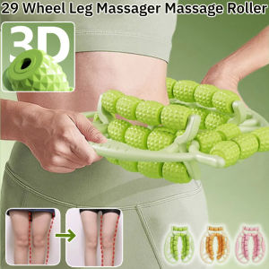 YH New Upgrade 29 Rollers Leg and Foot Massager Electric Deep Kneading Pain Relief Portable Massage Device