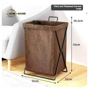 HOME+HOUND Dirty Clothes Storage Basket Large Laundry Hamper Home Folding Laundry Basket Organizer With Stand