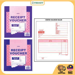 50/100 sheets Receipt Voucher Baucar Resit (1 Ply)