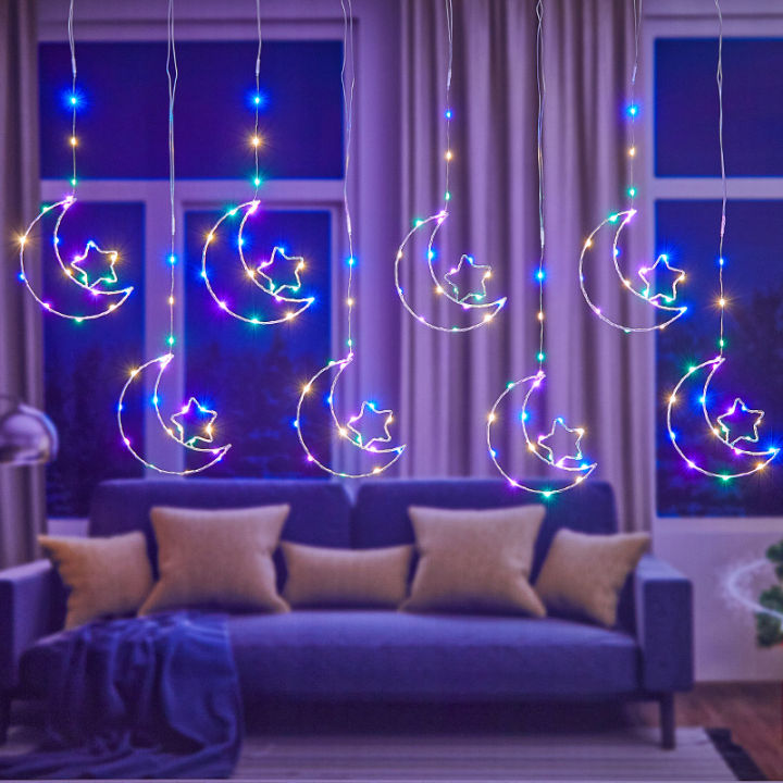valentines%20day%20gift%20led%20light%20curtain%20decoration%20for%20window%20christmas%20tree%20diwali%20deepavali%20Valentine%20decoration%20fairy%20light%20strip%20led%20lights%20for%20bedroom%20moon%20star%20snowman%20bell%20angel%20deer%20flash%20lamp%208%20work%20modes%20with%20220V%20EU%20plug%20-%20Image%205