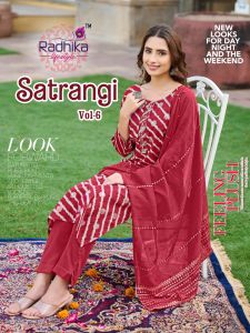 Radhika Lifestyle Satrangi - Vibrant Handworked Modal Chanderi Kurti Set with Muslin Jacquard Dupatta – 6 Stunning Colors Sizes L-XXL