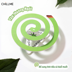 Thẻ thơm đuổi muỗi tinh dầu sả chanh Chillme giúp xua đuổi côn trùng hiệu quả hương thơm tưới mới