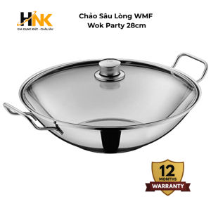 Chảo WMF Wok Party 28cm Chảo nội địa Đức chất liệu Cromargan bền đẹp dùng mọi loại bếp
