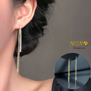 Noin - Anting Panjang Drop Titanium Korea Gold Anti Karat