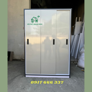 TỦ QUẦN ÁO NHỰA ĐÀI LOAN 3 CÁNH LÙA MÀU XÁM SIÊU BỀN ĐẸP - ẢNH THỰC TẾ