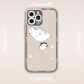 Ốp lưng iphone cạnh vuông Jicase Gấu Trắng Chim Cánh Cụt Cute Chibi Dễ Thương 8plus/x/xs/11/12/pro/max/plus/promax. 