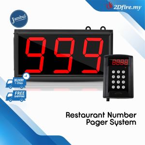 3 Digits Number Display Restaurant Pager System Service Caller Queue Speakers Panel Restoran Nombor Beratur Panggil 餐厅叫号器