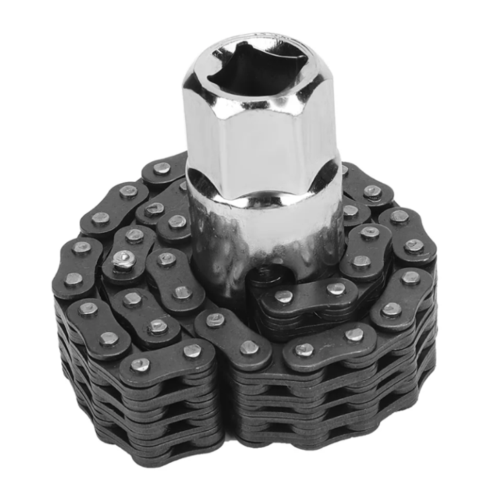 【ราคาแปลกใจ】Oil Filter Wrench 14 ซม.จานและห่วงโซ่หนักประเภทตัวกรอง ...