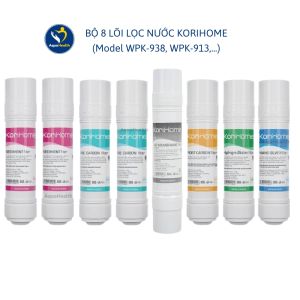 Bộ 8 Lõi Lọc KoriHome dùng cho máy lọc nước Korihome WPK-913 916 918 938 608 818 G60...