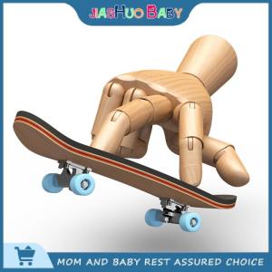 JiaShuo Baby Toy Finger SkateBoard Wooden Fingerboard Toy Professional Stents Finger Skate Set