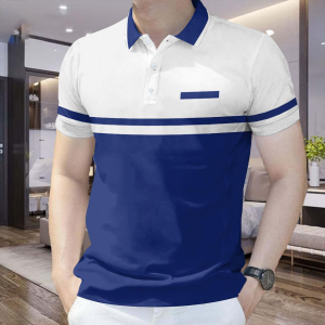 2025 Dry Fit Polo for Men Summer Simple Stripes Polo Shirts for Men Business Casual Short Sleeved Polo for Men Formal
