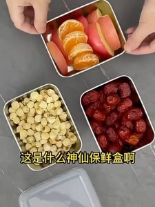 Stainless Steel Camping Lunch Box Sealed Microwave Suitable Bento Box Leak-proof Large Capacity Refrigerator Freezer