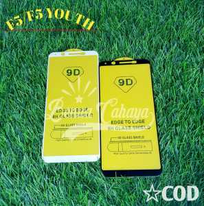 TEMPERED GLASS OPPO F5 FULL COVER FULL LEM 9D ANTI GORES KACA SUPER FULL