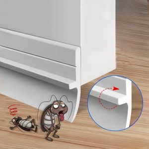 1PC 90*3.6CM PVC Door Bottom Seal Strip Self-Adhesive Soundproof Under Door Guard Gap Stopper for Glass/Window Strong Adhesion Doorstop