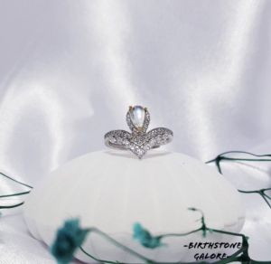 Natural Moonstone Birthstone S925 adjustable ring/June birthstone/cincin moonstone/S925 silver ring/birthstone/gemstone