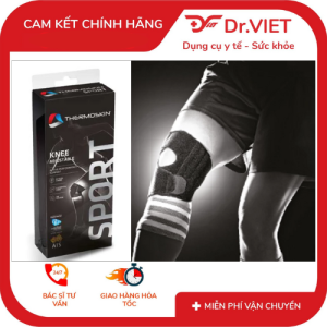 Băng nẹp cơ đầu gối Thermoskin 8*794E – Hỗ trợ giảm đau khớp gối bảo vệ dây chằng phục hồi chấn thương thể thao chất liệu co giãn thoáng khí giữ nhiệt trị liệu phù hợp cho người bị viêm khớp đau dây chằng thoái hoá khớp gối.
