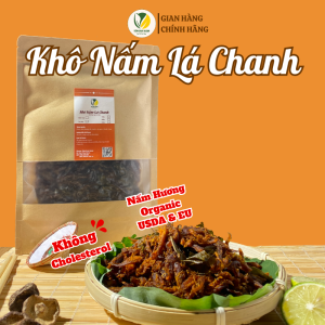 Khô Nấm Hữu cơ Lá Chanh Tiệm chay nhà Nasan Cay cay thơm ngon mềm ngọt không mì chính