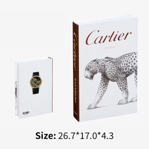 Nanafine【🚀Thai Shipping】โมเดิร์นนุ่มปลอมหนังสือตกแต่งจำลองแฟชั่นหนังสือตกแต่งบ้านสโมสรโรงแรมห้องตัวอย่างสุภาพสตรีห้องนั่งเล่น Props