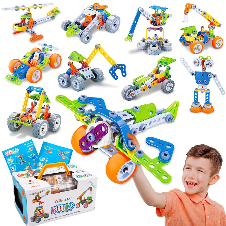 167 STEM Toy Kit Kids Building Blocks Learning Set for 4 years 5