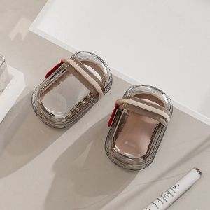 Du Lịch Xách Tay Hộp xà phòng hai lớp đậy kín bằng nắp cống Hộp xà phòng du lịch nhỏ Hộp xà phòng đèn mini hộ gia đình sang trọng