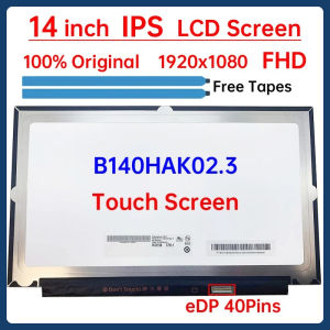 14" Laptop LCD Touch Screen B140HAK02.3 For Lenovo ThinkPad X1 Carbon 6th Gen 7th Gen Display Matrix Panel 1920x1080 eDP 40 Pins