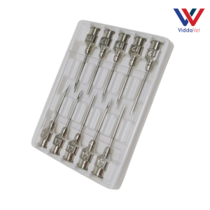 Fiberglass Syringe 10 mL + 10 pcs SharpVet Stainless Needles Stainless steel needle for pig stainless steel veterinary