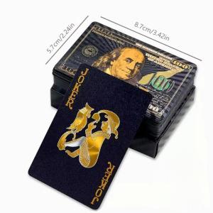 Waterproof Plastic Playing Cards Premium Poker Cards Magic Playing Cards Black