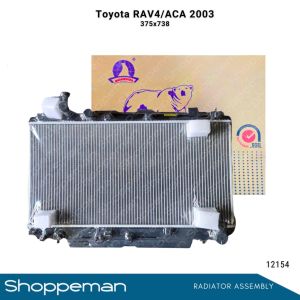 12154 TOYOTA RAV4 RAV-4 2.0G ACA 2003 RADIATOR ASSEMBLY M/T 375x738x22mm PA22 1ROW 16400-28130 16400-28170 16400-22120 16400-22121