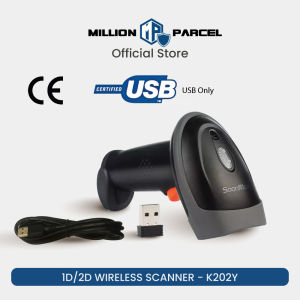 SoonMark Barcode Scanner 1D/2D | Wireless Bluetooth Scanner | Cashier Scanner | QR Code Scanner | POS Scanner Barcode