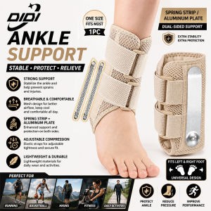 DIDI 1Pc Ankle Support Strap with Elastic Foot Sleeve - Anti-Slip Secure and Close-Fitting for Sports