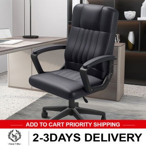 Saint Villa Ergonomic Back Chair Home Office Computer Chair Gaming Gaming Chair Back Arm Chair Skin-Friendly Nylon Arm Chair Executive Chair High Quality Cooling PU Leather Chair