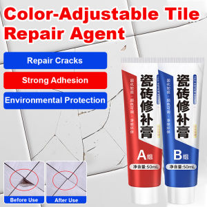 Tile repair agent Glazed marble slabs Adjustable color Hide flaws Filling and repairing paste Floor tile adhesive for cracks and holes