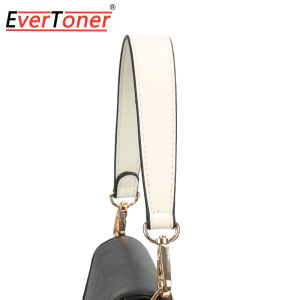 Evertoner 36/49Cm Dây đeo túi Thay Thế da ngắn Vành Đai Cho Túi Xách tay cầm túi xách túi đeo vai màu trơn dây bản rộng Túi Xách Acessories