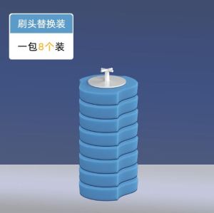 Disposable Toilet Bowl Brush Set c/w 16pcs Dissolved Detergent Pad