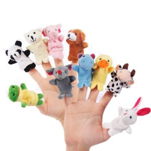 PUZHE Sea Animals Mini Animal Hand Puppet Educational Toy Safety Marine Organism Hand Puppet Fun Narrating Doll Finger Puppet Toy Set Kids