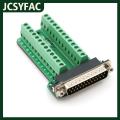 JCSYFAC D-SUB DB25ปลั๊ก25Pin ตัวผู้อะแดปเตอร์ขั้วต่อบัดกรี. 