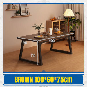 Wood Dining Table 100/120/140cm Dining Restaurant Table Heavy Duty Strong Wood Conference Boss Table