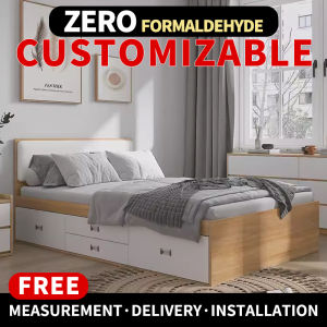 Storage Tatami Platform Bed with Bedhead & drawer Custom-made