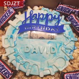 [COD] SDJZT ถาดอบเค้กแม่พิมพ์ซิลิโคนทรงกลมทำมูสสุขสันต์วันเกิดถาดอบเค้กแบบทำมือ