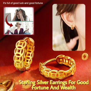 Ear Clips Earrings/Pure Silver Hollow Unique Design/Party Daily Wear/Women Fashion Enthusiasts