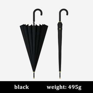 (1-3 Days Delivered)AMBRELLA Long umbrellas16K windproof curved handle big umbrella classic windproof  rainstorm umbrella Outdoor  Excellent Water