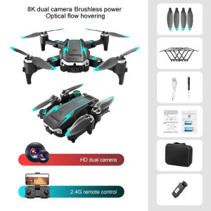 Drone S6 8k HD Dual Camera Motor Brushless Memposisikan Lipat Shoot Original Indoor Outdoor Drone Mini Dengan Kamera HD WiFi Fungsi anti-tabrakan
