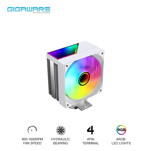 Jungle Leopard KF400 ARGB CPU Cooler 120mm PC Fan Infinity Mirror ARGB Top Cover For Intel LGA1155 LGA1200 LGA1700 LGA1366 LGA2011