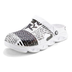 KHTIBPA Mens Sandals Summer Crocs Sandals Beach Shoes Outdoor Sport Sandals Beach Slippers For Men