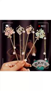 New Chinese Style Tassel Hairpin High-grade Metal Magnolia Hairpin Accessories for Women Girls