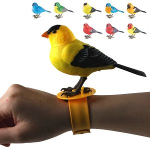 BEIBEI Artificial Bird Electric Singing Bird Motion Sound Control Simulation Robot Birds Birthday Gift Interesting Interactive Bird Toy Home Decor
